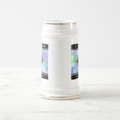 第エレガント43回オ結婚パール記念日お祝い ビールジョッキ (中央)