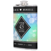 第エレガント43回オ結婚パール記念日お祝い フラスク (左)