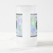 第エレガント43回オ結婚パール記念日お祝い フロストグラスビールジョッキ (中央)