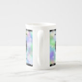 第エレガント43回オ結婚パール記念日お祝い ボーンチャイナマグカップ (裏面)