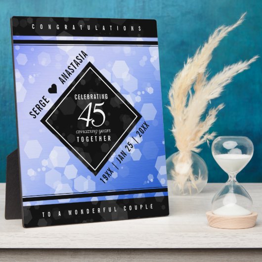 第エレガント45回サファ結婚イア記念館 フォトプラーク (側面)