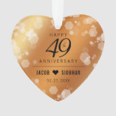 第エレガント49回銅結婚周年記念アクリル オーナメント (正面)