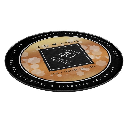 第エレガント49回銅結婚記念日 カッティングボード (角)