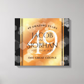 第エレガント49回銅結婚記念日 キャンバスプリント (正面)