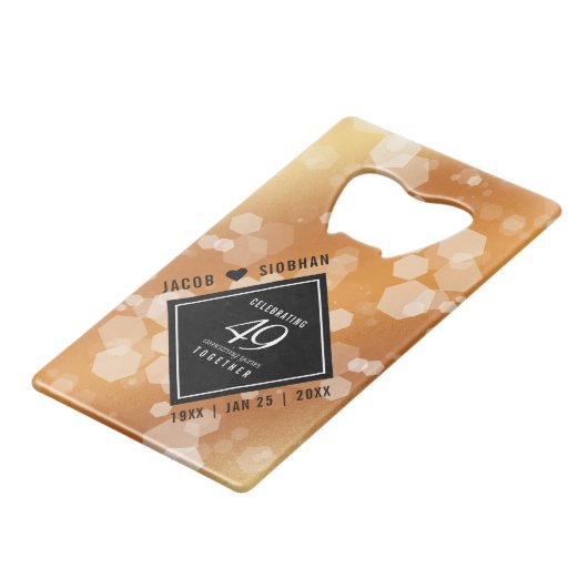 第エレガント49回銅結婚記念日 クレジットカード栓抜き (正面アングル)