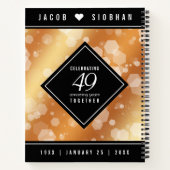 第エレガント49回銅結婚記念日 ノートブック (裏面)