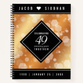 第エレガント49回銅結婚記念日 ノートブック (正面)