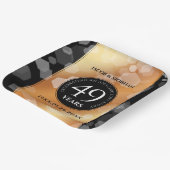 第エレガント49回銅結婚記念日 ペーパープレート (傾斜あり)