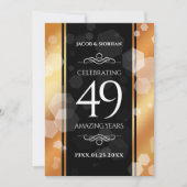 第エレガント49回銅結婚記念日 招待状 (正面)