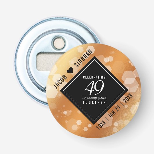 第エレガント49回銅結婚記念日 栓抜き (正面)