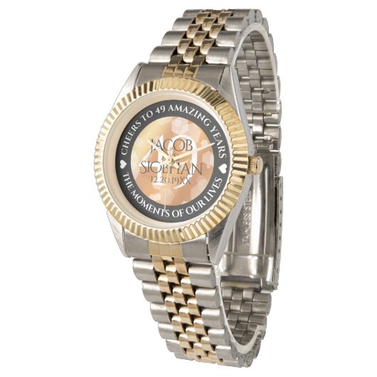 第エレガント49回銅結婚記念日 腕時計 (アングル)