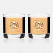 第エレガント5回木結婚祭お祝い ウイスキーグラス (裏面)