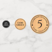 第エレガント5回木結婚祭お祝い コンフェッティ (正面)