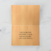 第エレガント5回木結婚祭お祝い サンキューカード (内部)