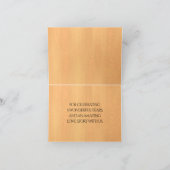 第エレガント5回木結婚祭お祝い サンキューカード (内部)