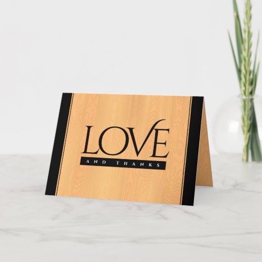 第エレガント5回木結婚祭お祝い サンキューカード (正面)