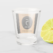 第エレガント5回木結婚祭お祝い ショットグラス (裏面)