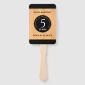 第エレガント5回木結婚祭お祝い ハンドファン (正面)