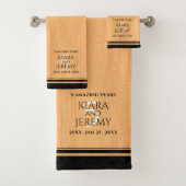 第エレガント5回木結婚祭お祝い バスタオルセット (インサイチュ)