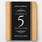 第エレガント5回木結婚祭お祝い フォトプラーク (正面)