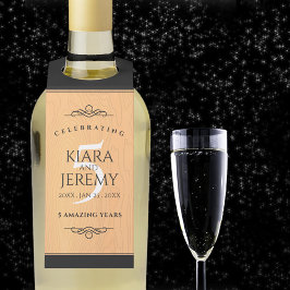 第エレガント5回木結婚祭お祝い ボトルネックタグ