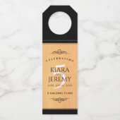 第エレガント5回木結婚祭お祝い ボトルネックタグ (正面)