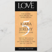 第エレガント5回木結婚祭お祝い メニュー (裏面)