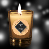 第エレガント5回木結婚祭お祝い ラウンドシール