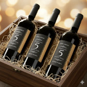 第エレガント5回木結婚祭お祝い ワインラベル