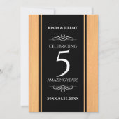 第エレガント5回木結婚祭お祝い 招待状 (正面)