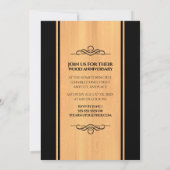 第エレガント5回木結婚祭お祝い 招待状 (裏面)