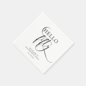 第エレガント50回誕生日 スタンダードカクテルナプキン (角)