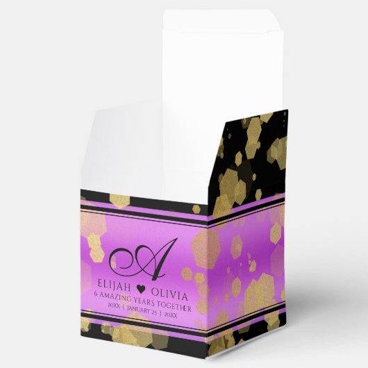 第エレガント6回第33回47アメジスト結婚記念日 フェイバーボックス (オープン)