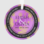 第エレガント6回第47アメジスト結婚記念日 オーナメント (裏面)
