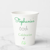 第エレガント60誕生日コーヒーマグ 紙コップ (正面)