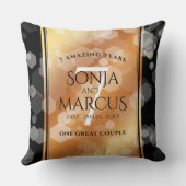 第エレガント7回銅結婚周年記念お祝い クッション (裏面)