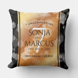 第エレガント7回銅結婚周年記念お祝い クッション