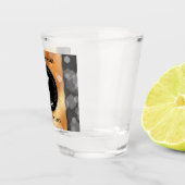 第エレガント7回銅結婚周年記念お祝い ショットグラス (右)