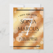 第エレガント7回銅結婚周年記念お祝い セーブザデート (正面)