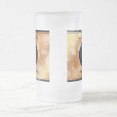 第エレガント7回銅結婚周年記念お祝い フロストグラスビールジョッキ (中央)