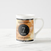 第エレガント7回銅結婚周年記念お祝い ボーンチャイナマグカップ (右)