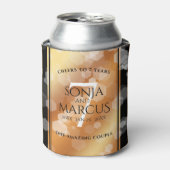 第エレガント7回銅結婚周年記念お祝い 缶クーラー (缶正面)