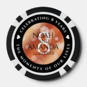 第エレガント8期青銅結婚トランプのポーカーチップ ポーカーチップ (裏面)