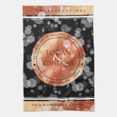 第エレガント8期青銅結婚生誕32年 キッチンタオル (縦)