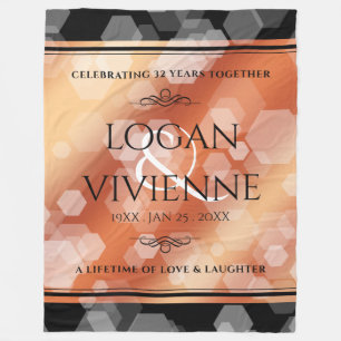 第エレガント8期青銅結婚生誕32年 フリースブランケット