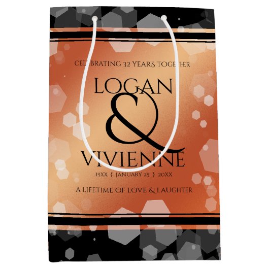 第エレガント8期青銅結婚生誕32年 ミディアムペーパーバッグ (正面)