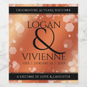 第エレガント8期青銅結婚生誕32年 ワインラベル (シングルラベル)