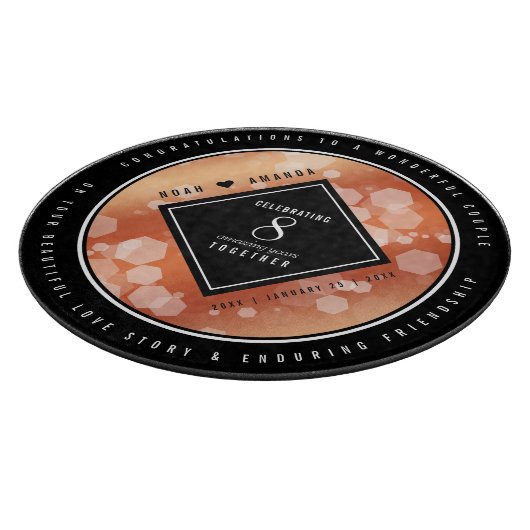 第エレガント8期青銅結婚記念事業お祝い カッティングボード (角)