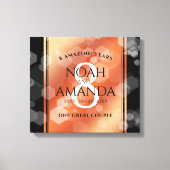 第エレガント8期青銅結婚記念事業お祝い キャンバスプリント (正面)