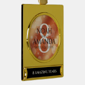 第エレガント8期青銅結婚記念事業お祝い ゴールドプレートバナーオーナメント (右)